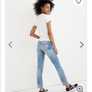 White Madewell Baby Tee